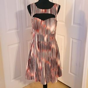 ☆ Guess ☆ Striped Fit & Flare Sleeveless Dress Size 12